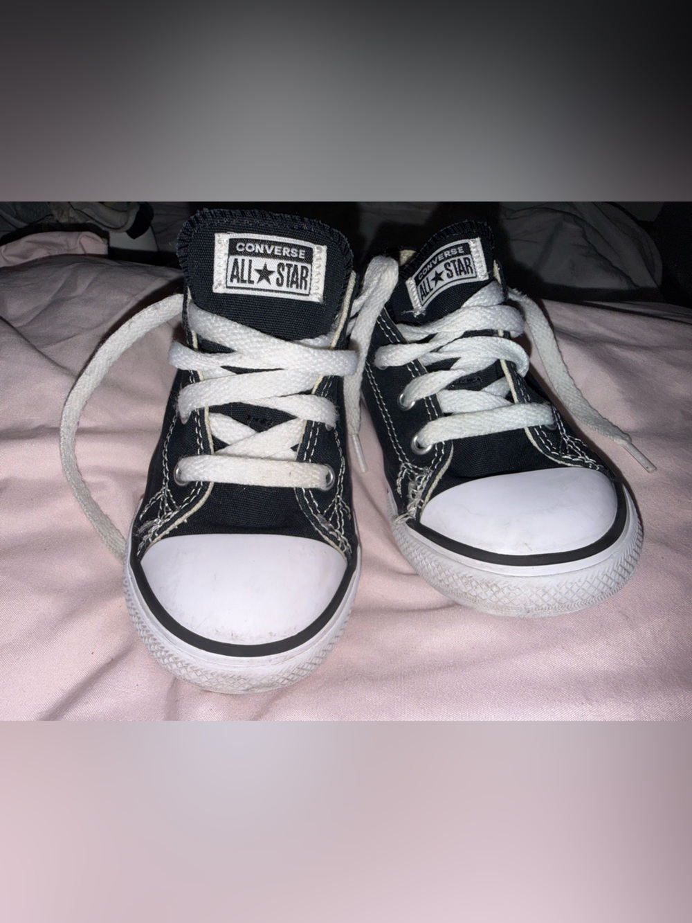 Converse Kids Black and White Low Top Chuck Taylor Sneakers